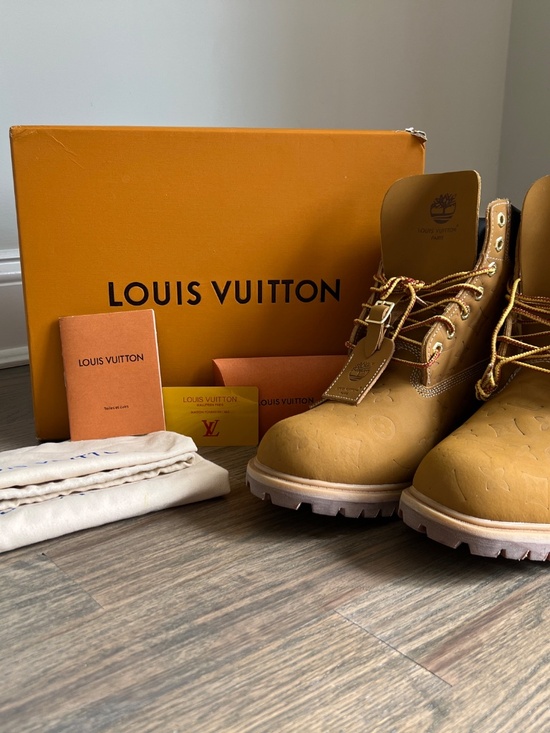 Louis Vuitton x Timberland 6” Ankle Blot in Wheat Monogtam main image 8